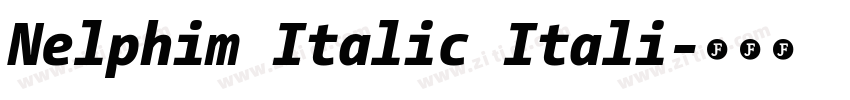 Nelphim Italic Itali字体转换